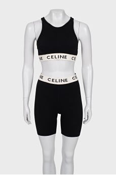 Tracksuit with a top and shorts