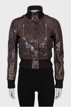 Python skin jacket