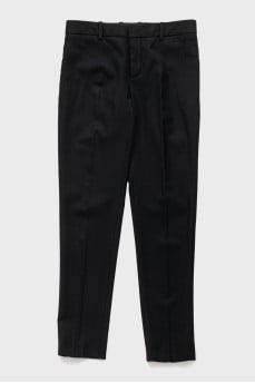 Wool trousers with silk lining