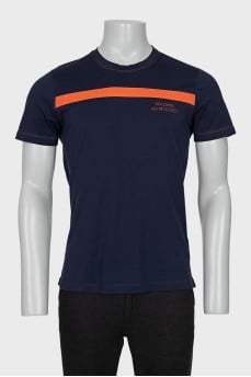 Men's blue slim fit t-shirt