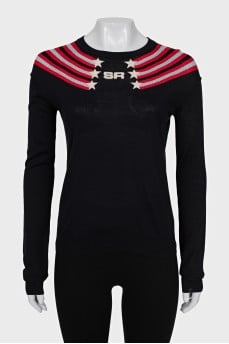 Jumper with a signature print