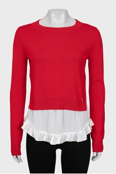 Ruffle jumper with tag