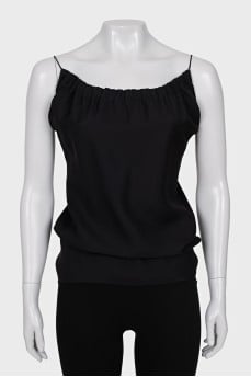 Black top with thin straps