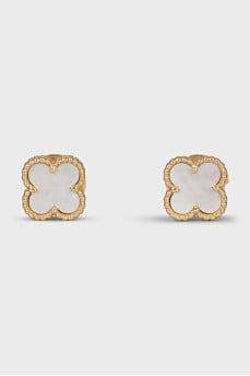 Sweet gold earrings Alhambra