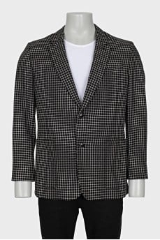 Men's black and white jacket