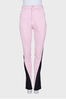Black and pink jeans