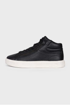 Men's high-top leather sneakers
