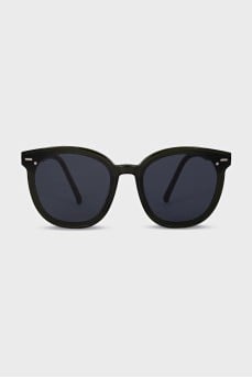 Green Wayfarer sunglasses