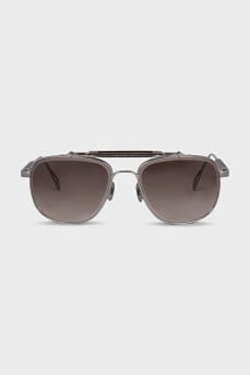 Men's sunglasses with silver frames
