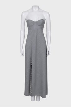 Ashley Gray Bustier Dress
