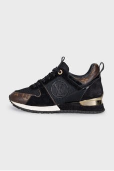 Run Away canvas and suede sneakers