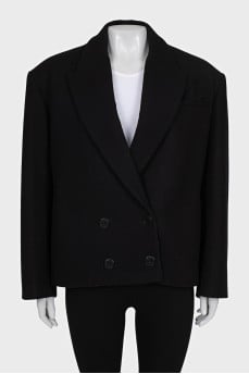 Oversized wool coat