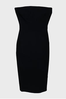 Off-the-shoulder dress with a zipper