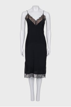 Black dress with lace