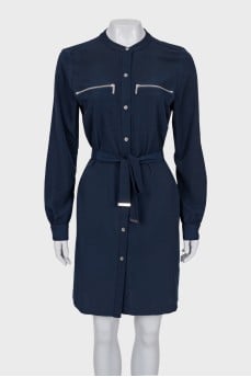 Blue dress with buttons