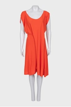 Orange short sleeve dress