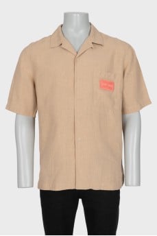 Men's short sleeve shirt with pocket