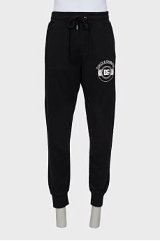 Men's logo drawstring track pants