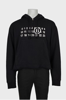 Men's oversized hoodie with signature print