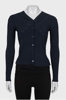 Cropped, fitted cardigan