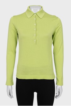 Green pullover with buttons