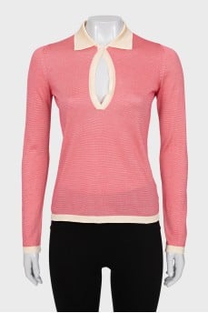Pinstripe pullover