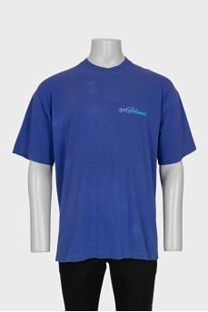 Men's oversized purple t-shirt