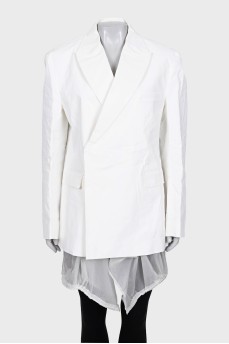 White jacket with buttons