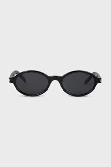 Oval black sunglasses