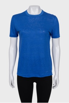 Blue linen T-shirt