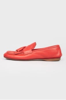 Loofers leather with fringe