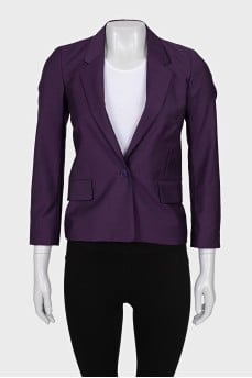 Purple fitted jacket