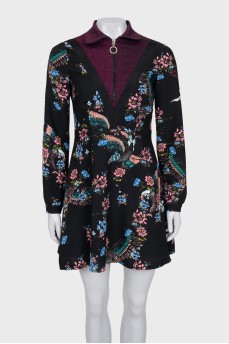Long sleeve zipper dress
