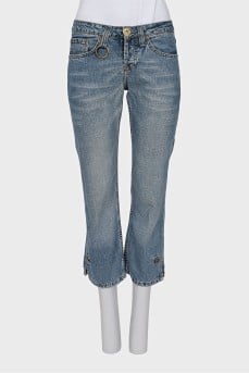 Укорочені джинси straight fit