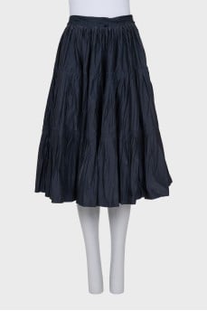 A-line midi skirt with zip