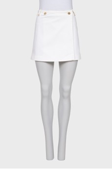 White denim skirt
