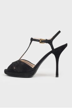 Vintage sandals on the strap