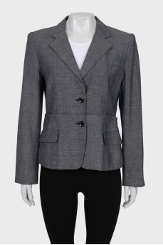 Gray jacket with a small print