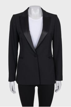 Black button-down jacket