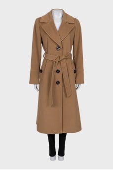 Coat made of wool, angora and cashmere