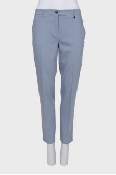 Light blue tapered trousers