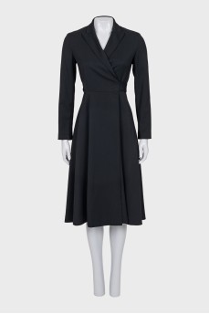 Black wrap dress