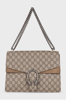 Canvas bag with Dionysus signature print