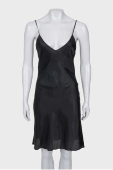 A fitted dress with thin straps