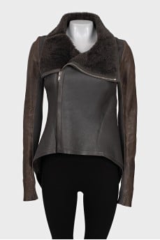 Asymmetrical zip-up jacket