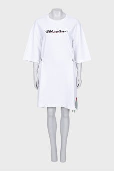 White T-shirt dress with tag