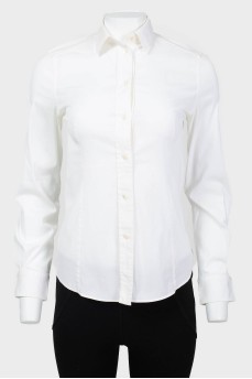 Vintage shirt with silk inserts