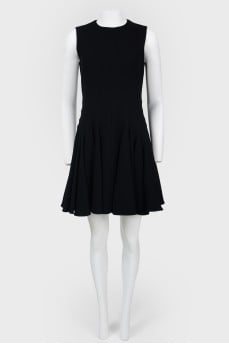 Dress with a flared sleeveless skirt