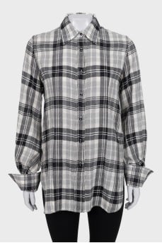 Gray checkered shirt