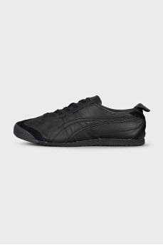 Leather lace-up sneakers